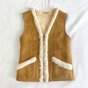 Vintage 60's Shearling & Leather Vest – excellent condition!!